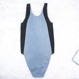 NUX Athletic Bodysuit Women Size Small One Piece Blue Athleisure Activewear Tank